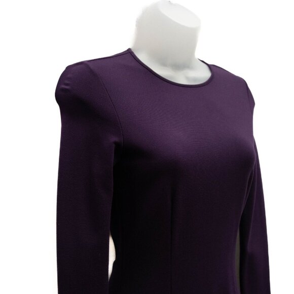 Stella McCartney Dress Sz 36 Plum Purple Pleated Asymmetrical Whimsigoth - Picture 3 of 9